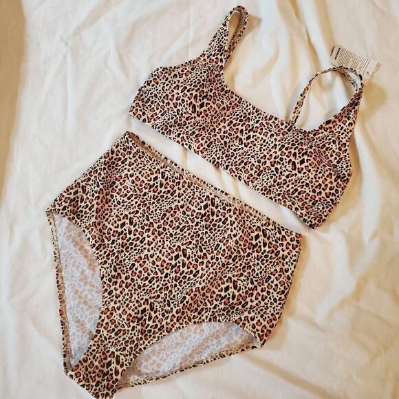 NWT Cocoship animal print highwaist bikini set 10 - Picture 9 of 9